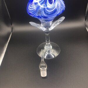 Exquiste Blue and White Glass Perfume Bottle
